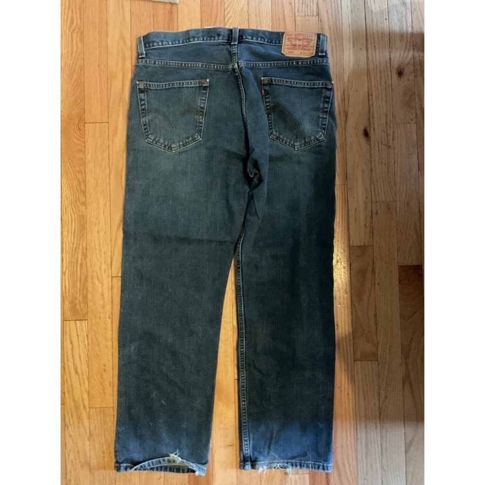 Levi's 505 Regular Fit Jean for Men, Size 36 x 30 inch - Medium Stonewash - Picture 2 of 3